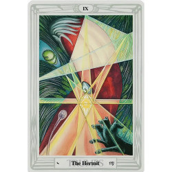 Carta “El Ermitaño” del Tarot Thoth de Aleister Crowley
