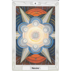 Carta “6 de Oros” del Tarot Thoth de Aleister Crowley