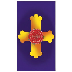 Reverso del Tarot Rider Waite original – Diseño clásico con cruz y rosa