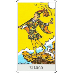 Carta El Loco – Tarot Rider Waite original – Arcano Mayor en español