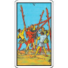 Carta 5 de Bastos – Tarot Rider Waite original – Arcano Menor en español