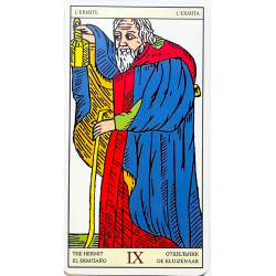 Carta de El Ermitaño del Tarot de Marsella 1751