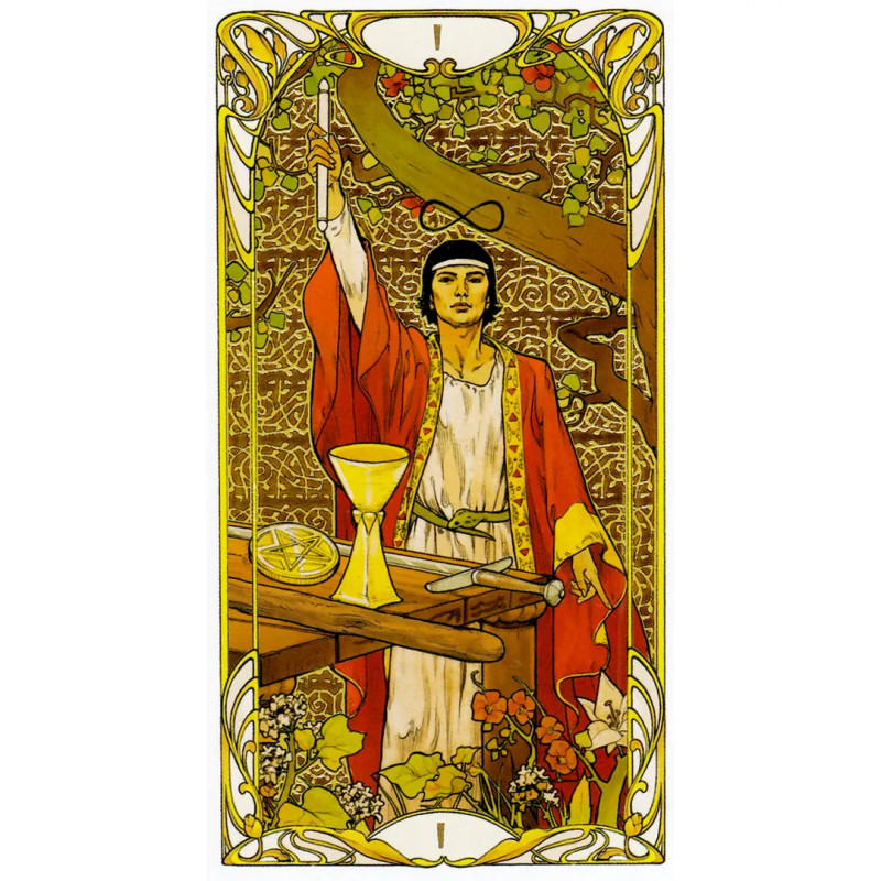 Golden Art Nouveau Tarot - Lo Scarabeo | Cartas doradas