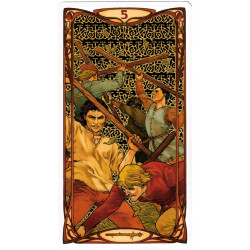 Golden Art Noveau Tarot - Original Lo Scarabeo