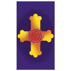 Reverso del Tarot Rider Waite original – Diseño clásico con cruz y rosa